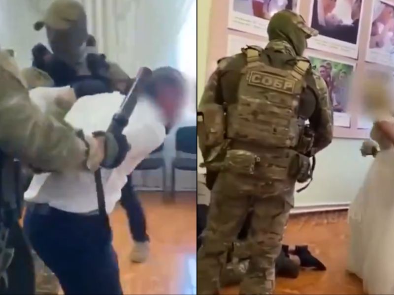 Russian groom arrested 