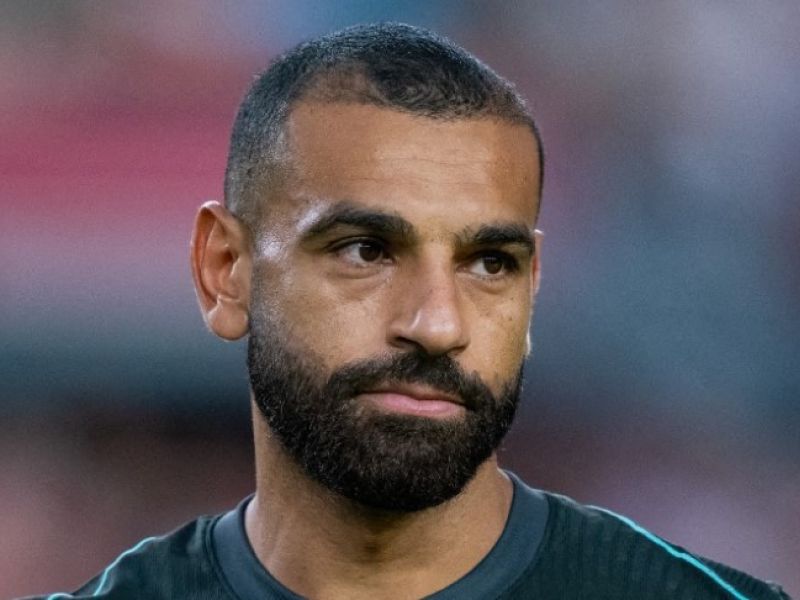 Mohamed Salah #11 of Liverpool looks on during their pre-season friendly match against Manchester United at Williams-Brice Stadium on August 03, 2024 in Columbia, South Carolina. Jacob Kupferman/Getty Images/AFP (Photo by Jacob Kupferman / GETTY IMAGES NORTH AMERICA / Getty Images via AFP)