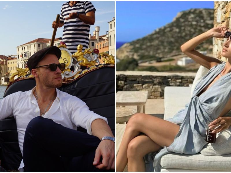 Kerem Bürsin and Melisa Sabancı Tapan. (Social media)