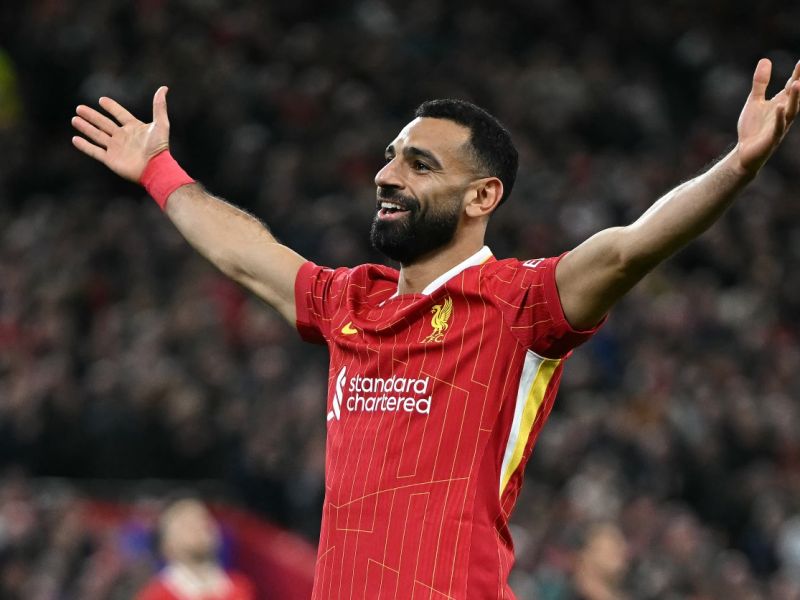 محمد صلاح (Photo by Paul ELLIS / AFP)