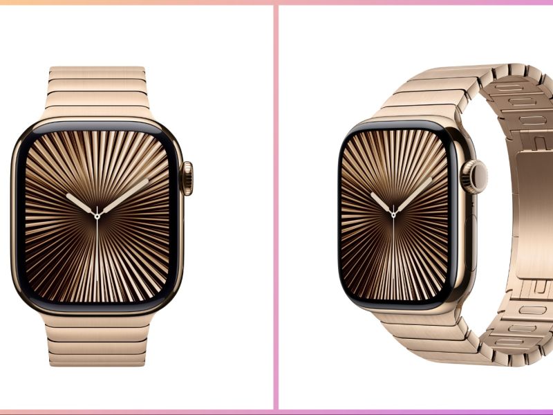 Gold Apple Watch band