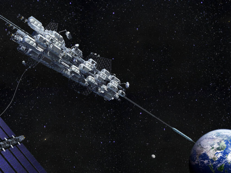 Travel to space via an elevator in 2050, made possible by Japan's Obayashi