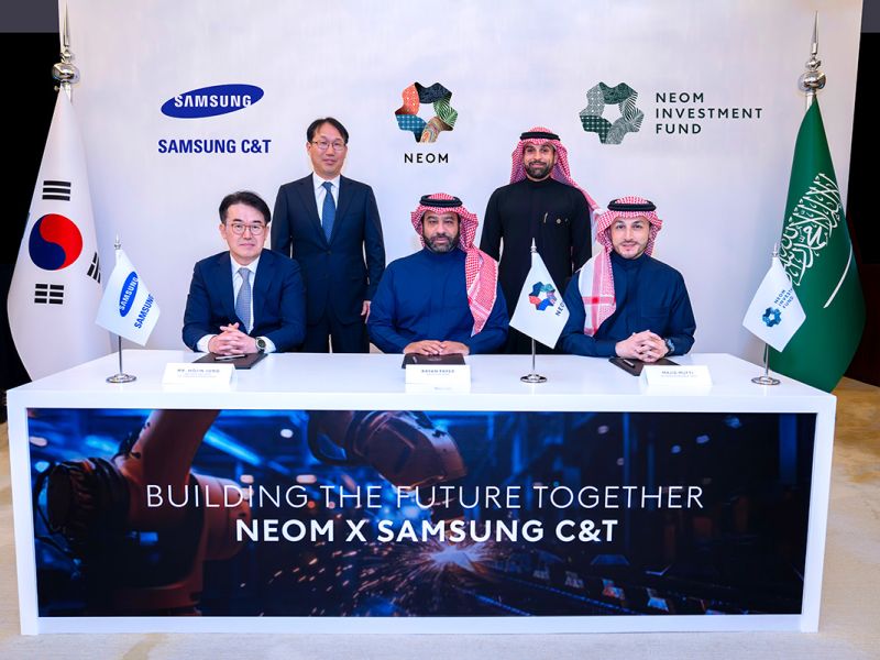NEOM and Samsung C&T invest $350M in construction robots
