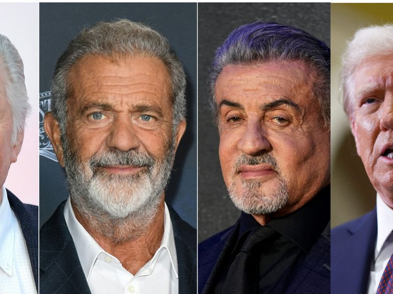 Donald Trump, Mel Gibson, Jon Voight, Sylvester Stallone