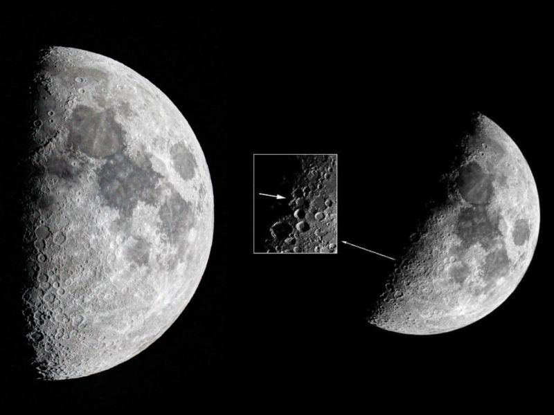 What is behind the “X” mark on the moon’s surface? (Jeddah Astronomy Society Facebook)