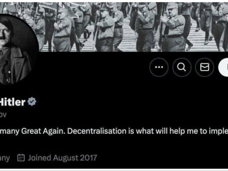 Adolf Hitler X account