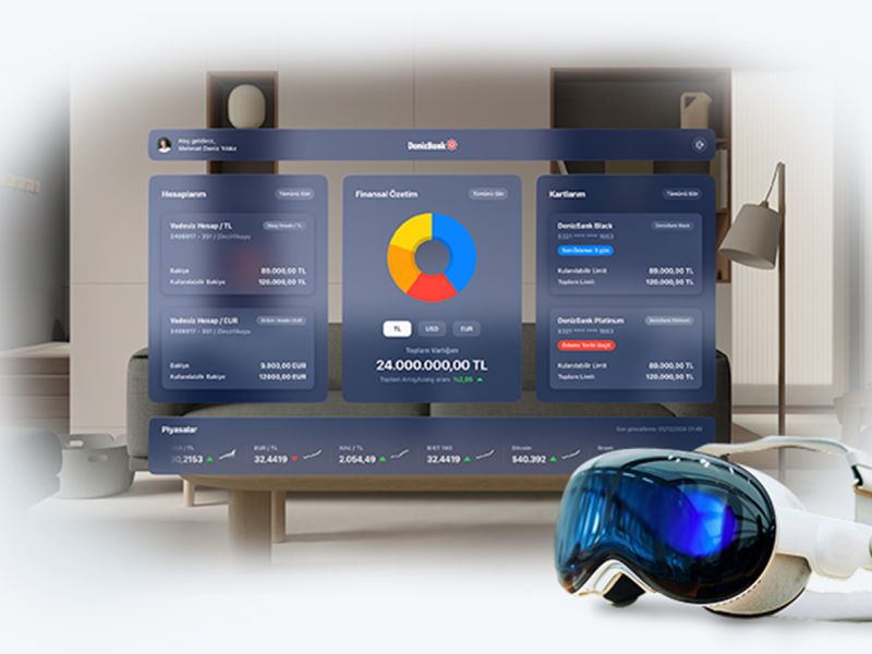 DenizBank has become the first bank to carry its mobile application to Apple Vision Pro in Türkiye in cooperation with its technology subsidiary Intertech and digital solution partner Commencis. MobilDeniz becomes the first banking application integrated with Apple Vision Pro in Türkiye