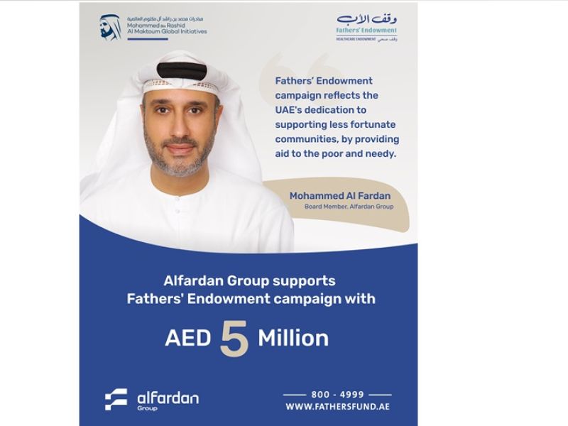 Alfardan Group contributes AED 5 million to Fathers’ Endowment campaign