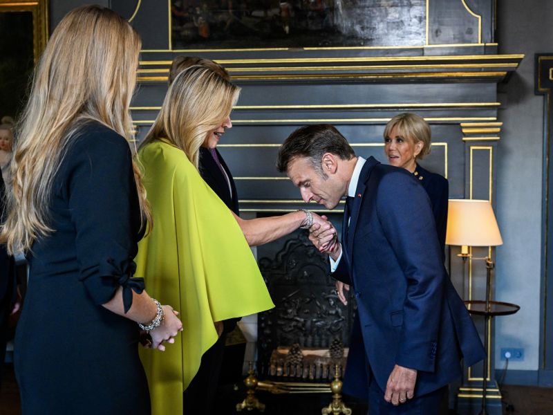 Queen Maxima of the Netherlands, Emmanuel Macron