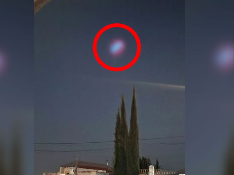 Weird purple light seen in Amman, Jordan