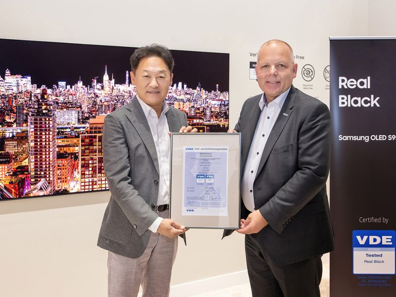 Samsung’s 2025 OLED TV Certified as a VDE ‘Real Black’ Display for Industry-Leading Picture Quality