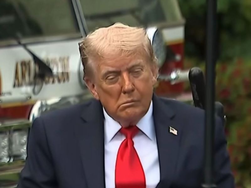 "Trump Is Dying:" White house dismisses photos as minor vein problems