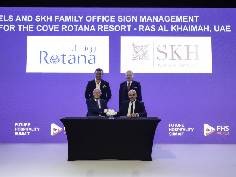 SKH Private Family Office Signs Hotel Management Agreement with Rotana for The Cove Resort, Announcing AED 500 Mio investments plan to transform the property into a flagship resort in Ras AL Khaimah