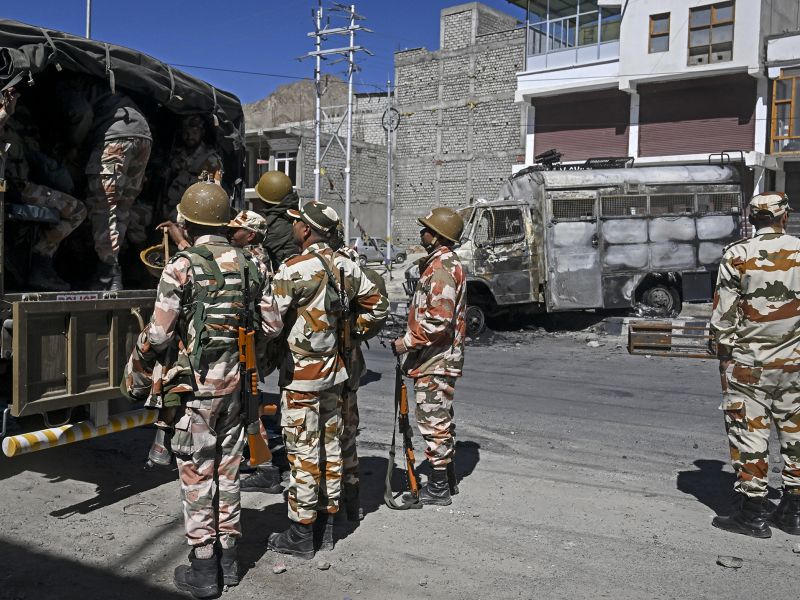 Four Indian bomb squad officers killed in highway collision with truck