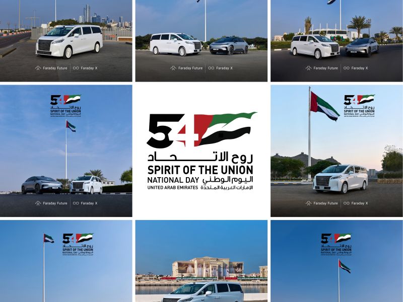 Faraday Future Makes a Striking Appearance with Its FX Super One and FF 91 2.0 Across the UAE’s Seven Emirates in Celebration of the Nation’s 54th National Day