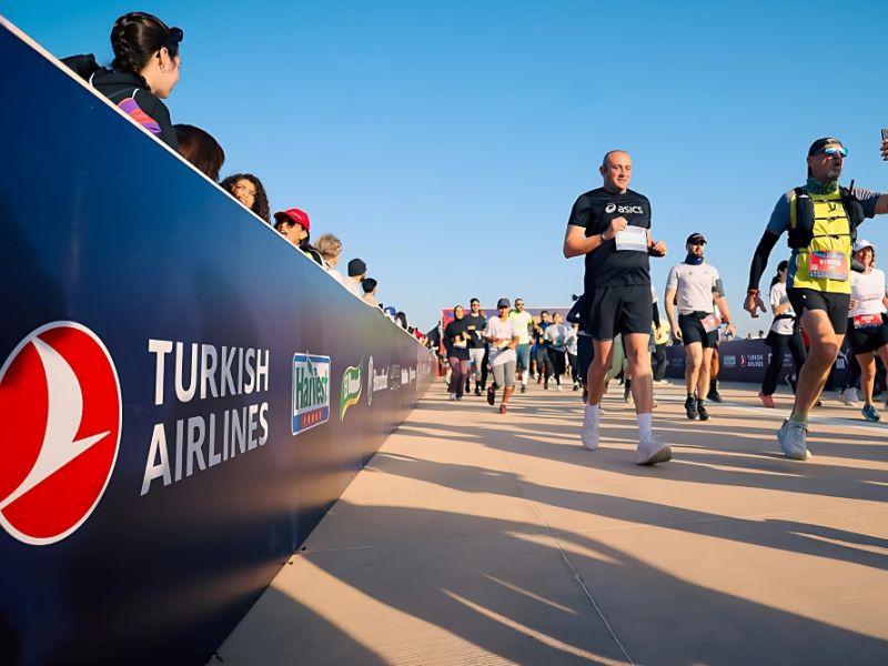 الخطوط الجوية التركية تشارك في ماراثون مراكز بالأهرامات، الحدث الرياضي الأبرز في مصر