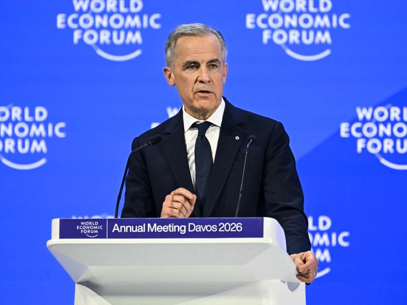 Carney warns world order ‘rupture’ as U.S.–Greenland standoff looms large at Davos