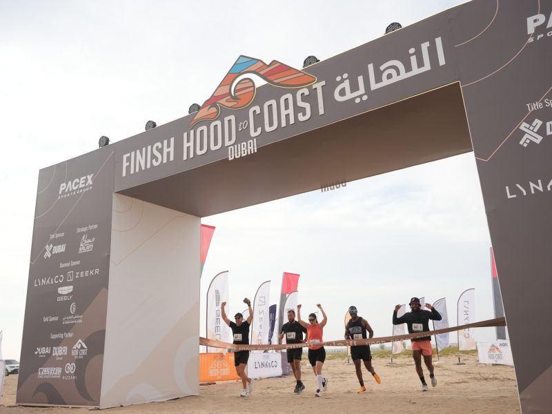 Hood to Coast Dubai 2026 makes history: Over 800 runners from 35+ nationalities unite for a 100 km relay across Al Marmoom