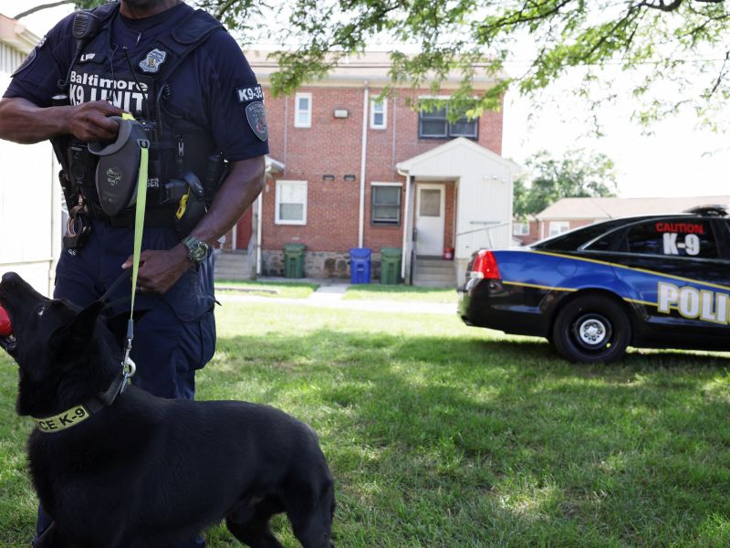 U.S. Police officer wounded in shooting during standoff in Baltimore 