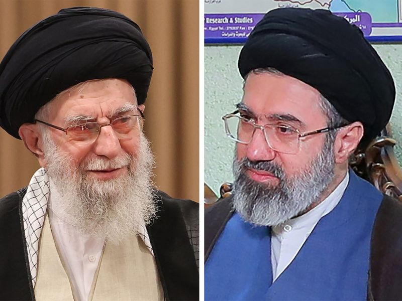 Ali Khamenei and Mojtaba Khamenei