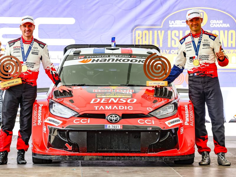 TOYOTA GAZOO Racing Dominates with 1-2-3-4 Finish at Rally Islas Canarias