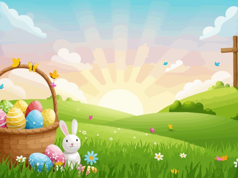 كروت معايدة عيد الفصح المجيد على شكل صليب