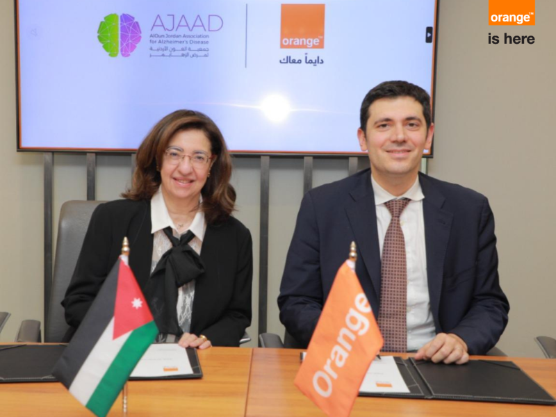 Orange Jordan Signs Agreement to support AlOun Jordan Association for Alzheimer's Disease