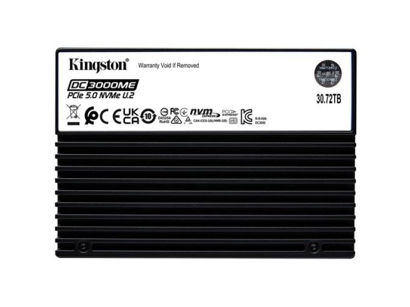 Kingston launches 30.72TB Gen5 U.2 NVMe SSD for Next Generation Data Centers