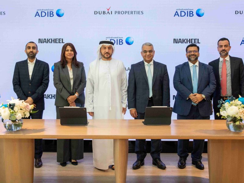 Dubai Holding Real Estate and Abu Dhabi Islamic Bank launch integrated Sharia-compliant home financing solutions for customers across Nakheel, Meraas and Dubai Properties