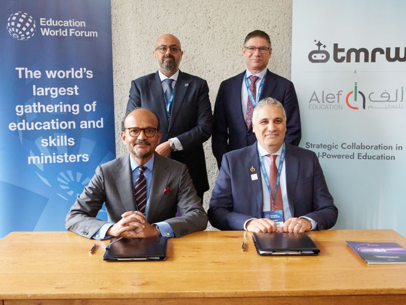Alef Education and TMRW Edtech Join Forces to Reimagine Future of AI-Powered Education Across GCC and MENA
