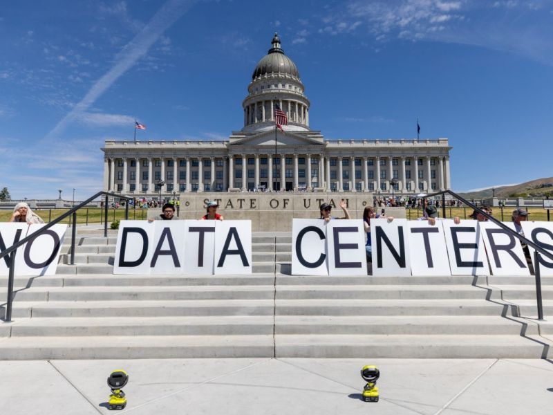 AI Data center protest in the US