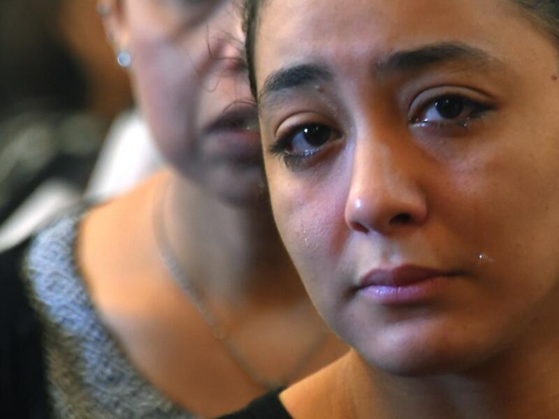 A Coptic Christian woman mourns victims killed in an attack a day earlier, during an early morning ceremony at the Prince Tadros church in Egypt's southern Minya province, on November 3, 2018. 
MOHAMED EL-SHAHED / AFP