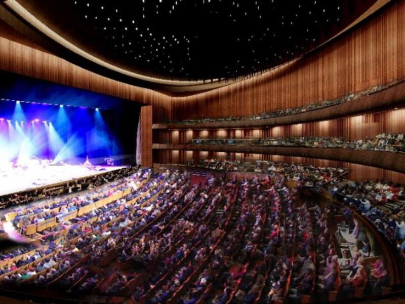 Turkish President Recep Tayyip Erdogan says the new opera house will be a symbol for Istanbul (AFP/ Handout)