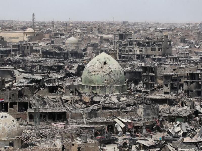 Mosul’s local authorities do not have the required machines or financial resources to rescue victims' bodies from under the rubble (AFP/File)