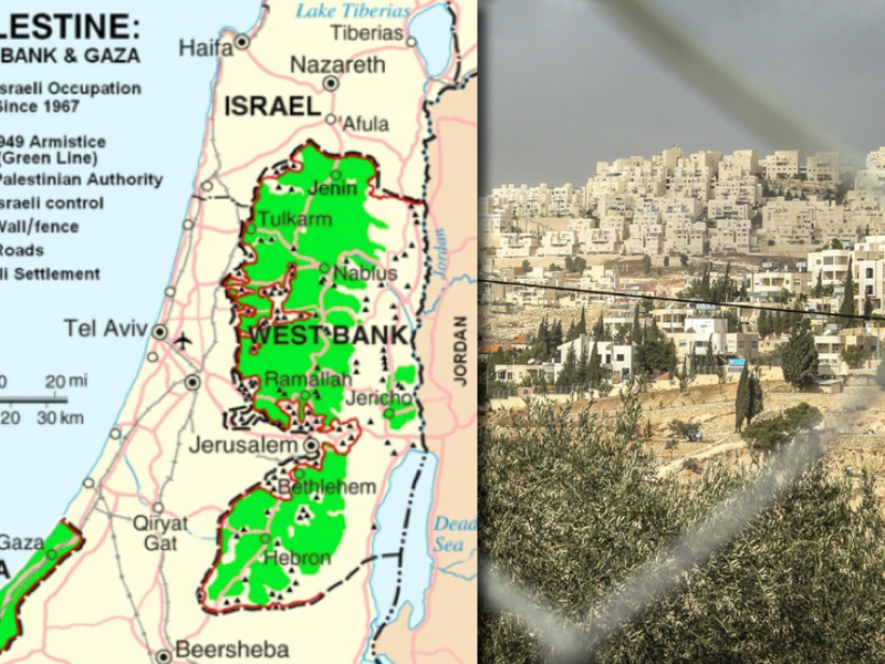 A map showing illegal settlement expansion in the West Bank in 2007 (Wikimedia/Shutterstock)