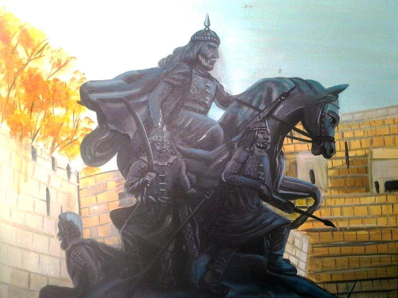 horse-rider-painting-zaatari-camp-art-palmyra-2015