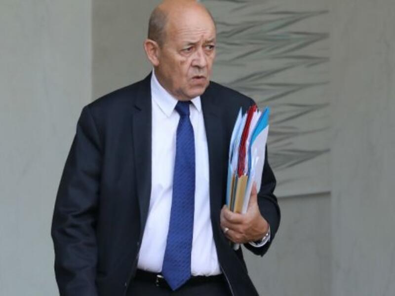 French Foreign Minister Jean-Yves Le Drian will arrive in Tehran to hold talks with senior Iranian officials (AFP/File Photo)