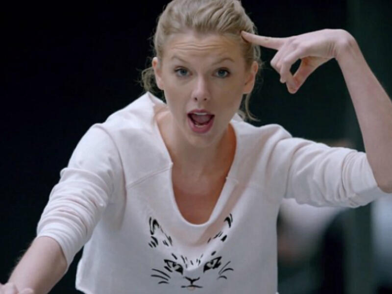 Successful: Taylor, seen in this clip from the 2014 video for Shake It Off, received three Grammy nominations for the track (Source: TaylorSwiftVEVO - Youtube)