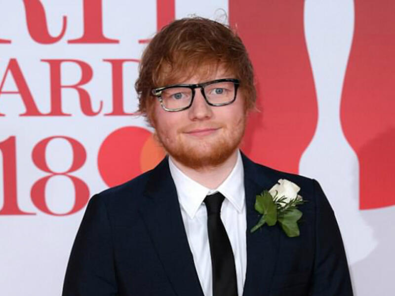 Safety: Ed Sheeran is reportedly planning to build 5ft railings outside his home, in a bid to increase protection levels at his four-bedroom abode in London (Source: David Fisher - REX - Shutterstock)