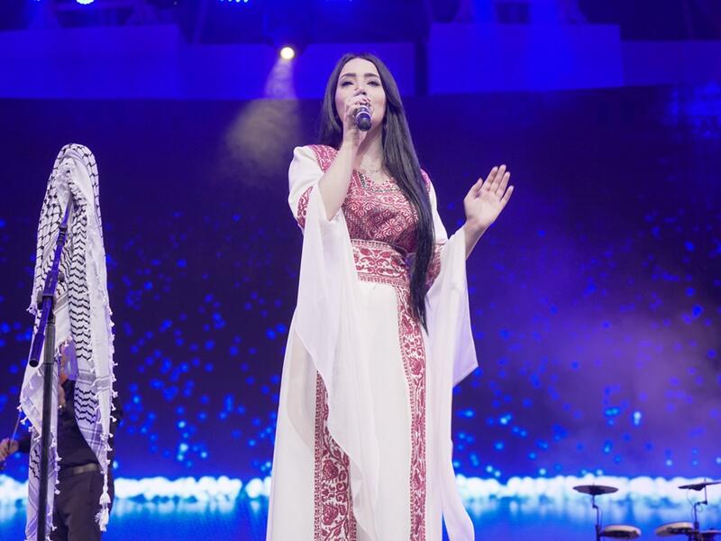 Manal Mousa gave a brilliant performance at the Global Village opening concert. (File photo)