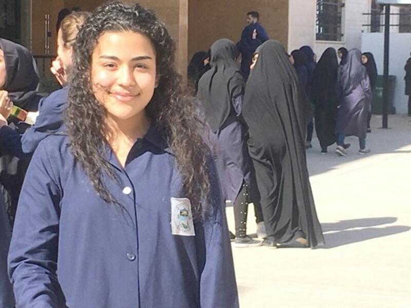 Yehya at her school in Tibnin, Lebanon. (The Daily Star/Behbod Negahban)