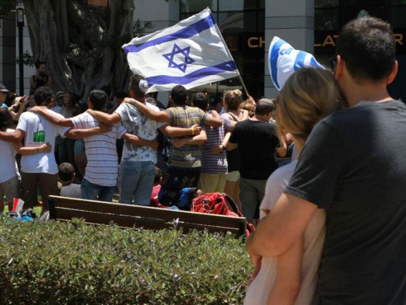 Israeli rightwing students rally against Palestinians (AFP/File Photo)