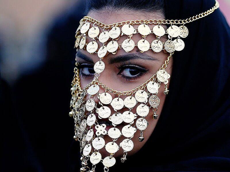 A woman attends the Janadriyah Cultural Festival on the outskirts of Riyadh, Saudi Arabia (Twitter)