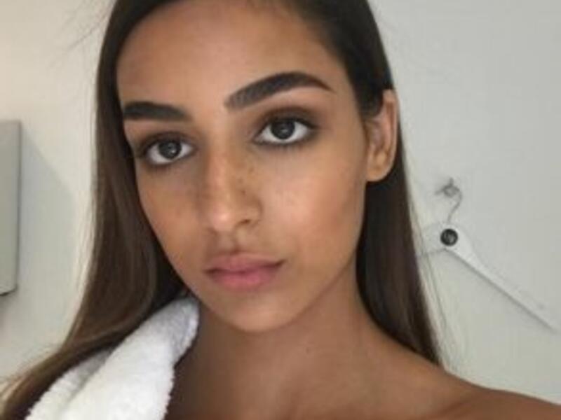 British-Moroccan model Nora Attal (Twitter)