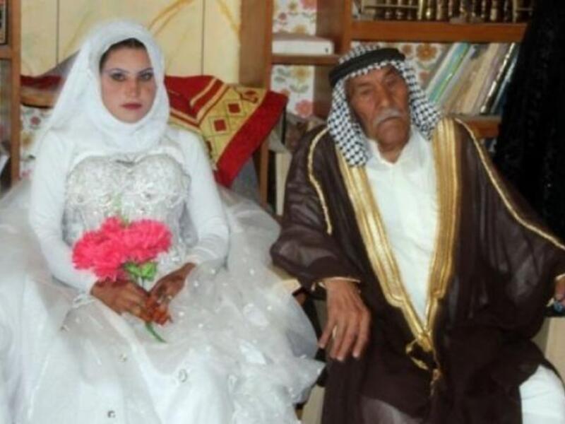 The happy couple: Grandpa and his bride! 
