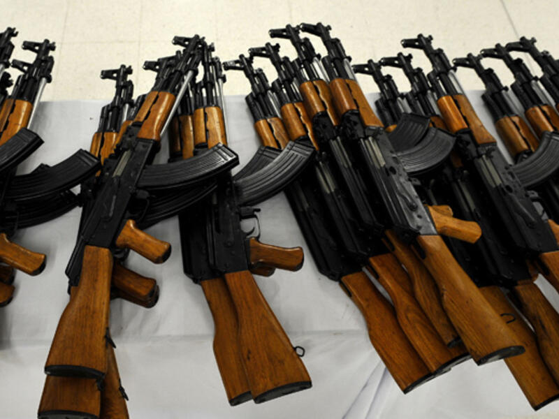 A group of AK-47s (AFP/Luis Robayo)
