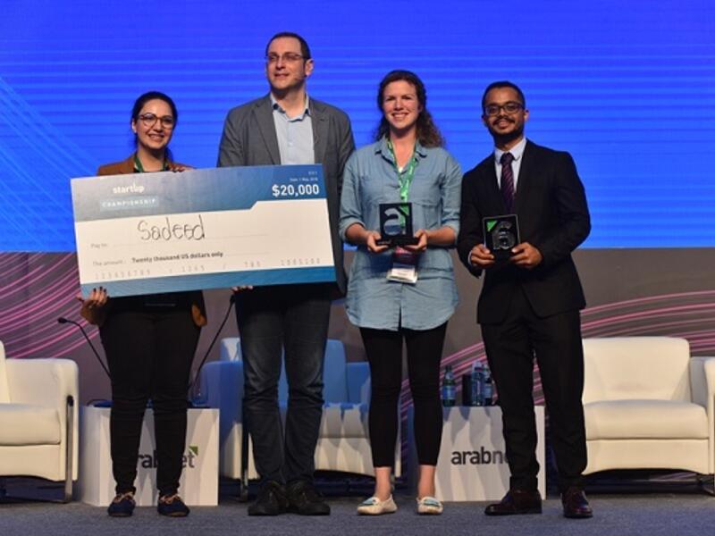 The championship winner, Sadeed from Dubai - which automates social media customer service using AI without coding experience, received $20,000 in cash, and a three-week training at TVLP in Silicon Valley, among other in-kind prizes.