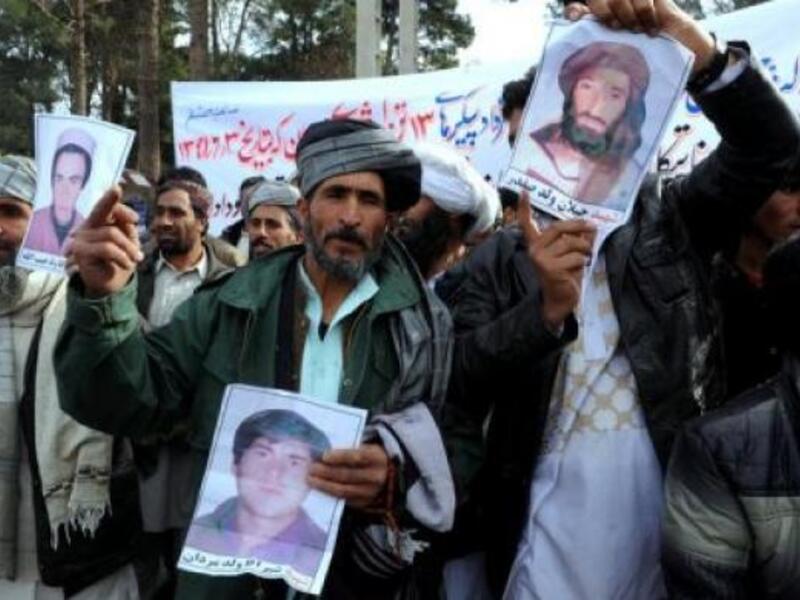 Afghans protesting outside the Iranian consulate in Herat in 2012. (AFP/File)