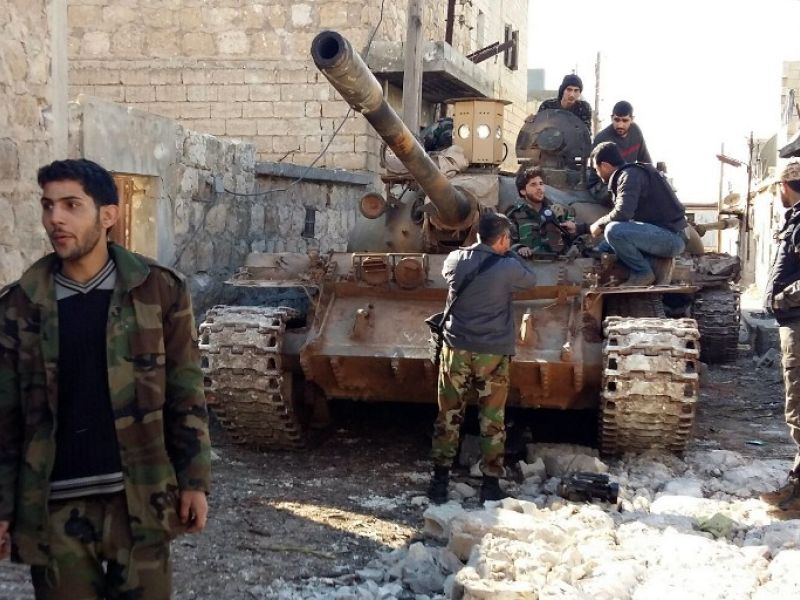 Syrian army fighters are seen after recapturing parts of Aleppo from Daesh. (AFP/File)