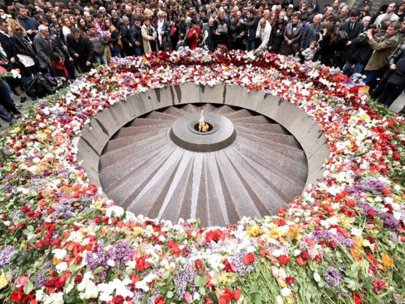(Armenians commemorate the 100th anniversary of the genocide last year (AFP / Kirill Kudryavtsev)